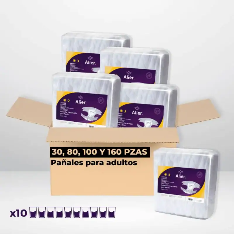 caja de pañales para adulto