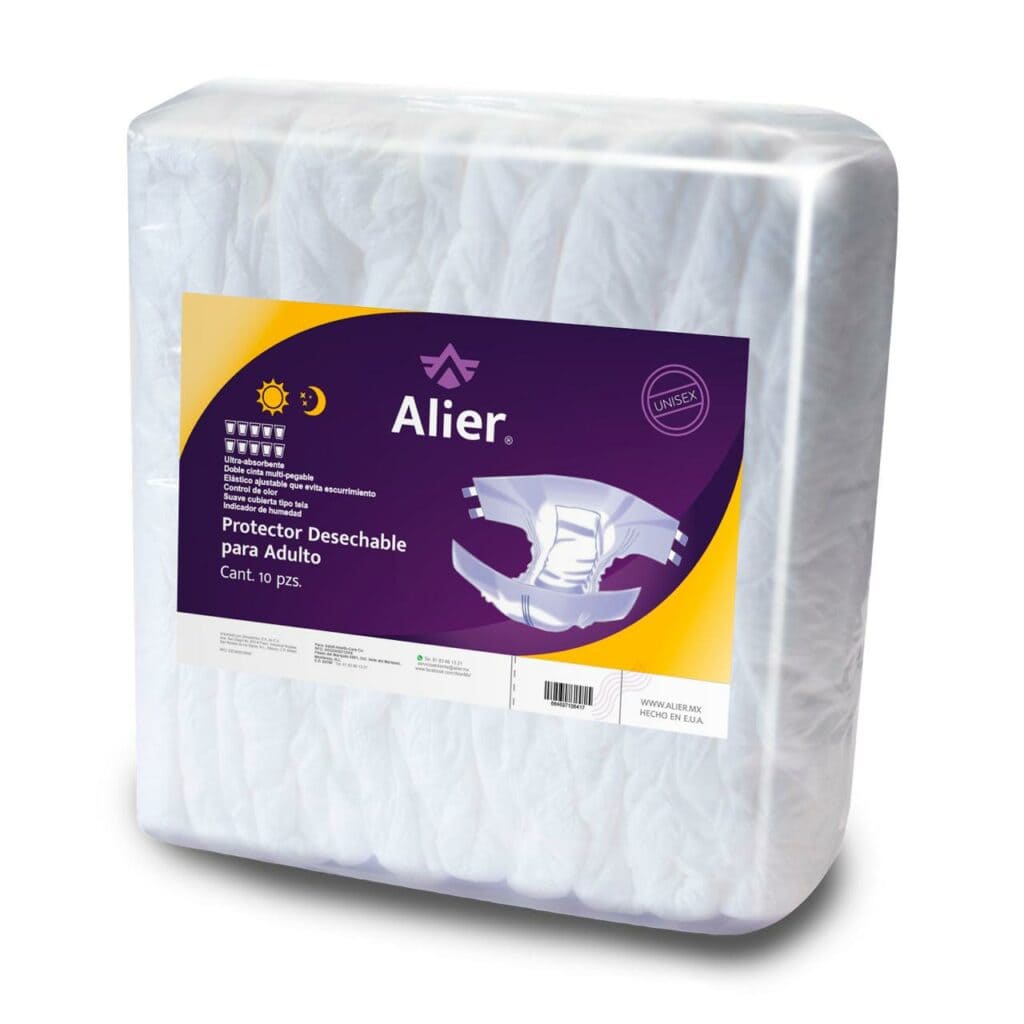Protector desechable para adulto. Alier® Pañales para Adultos.