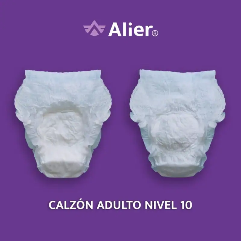 Calzón para adulto nivel 10. Alier® Pañales para Adultos.