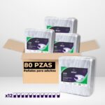 80 Pzas. Pañales para Adulto Nivel de absorción 12 Tallas: M, L y XL. Alier® Pañales para Adultos