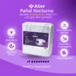 Pañal para adultos Nivel de absorción 8 día y noche. Alier® Pañales para Adultos Nivel 8 características.