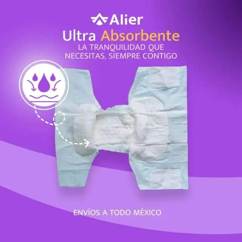 Pañales para adultos ultra absorbente. Alier® Pañales para adulto