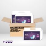 40, 80 y 120 Pzas. Toalla para incontinencia y maternidad Nivel de absorción 4 Tallas: M, L y XL. Alier® Pañales para Adultos