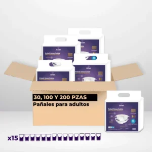Pañales para adultos máxima absorción para mujeres y hombres | A prueba de fugas | 30, 100 y 200 Pza Tallas: M, L, XL